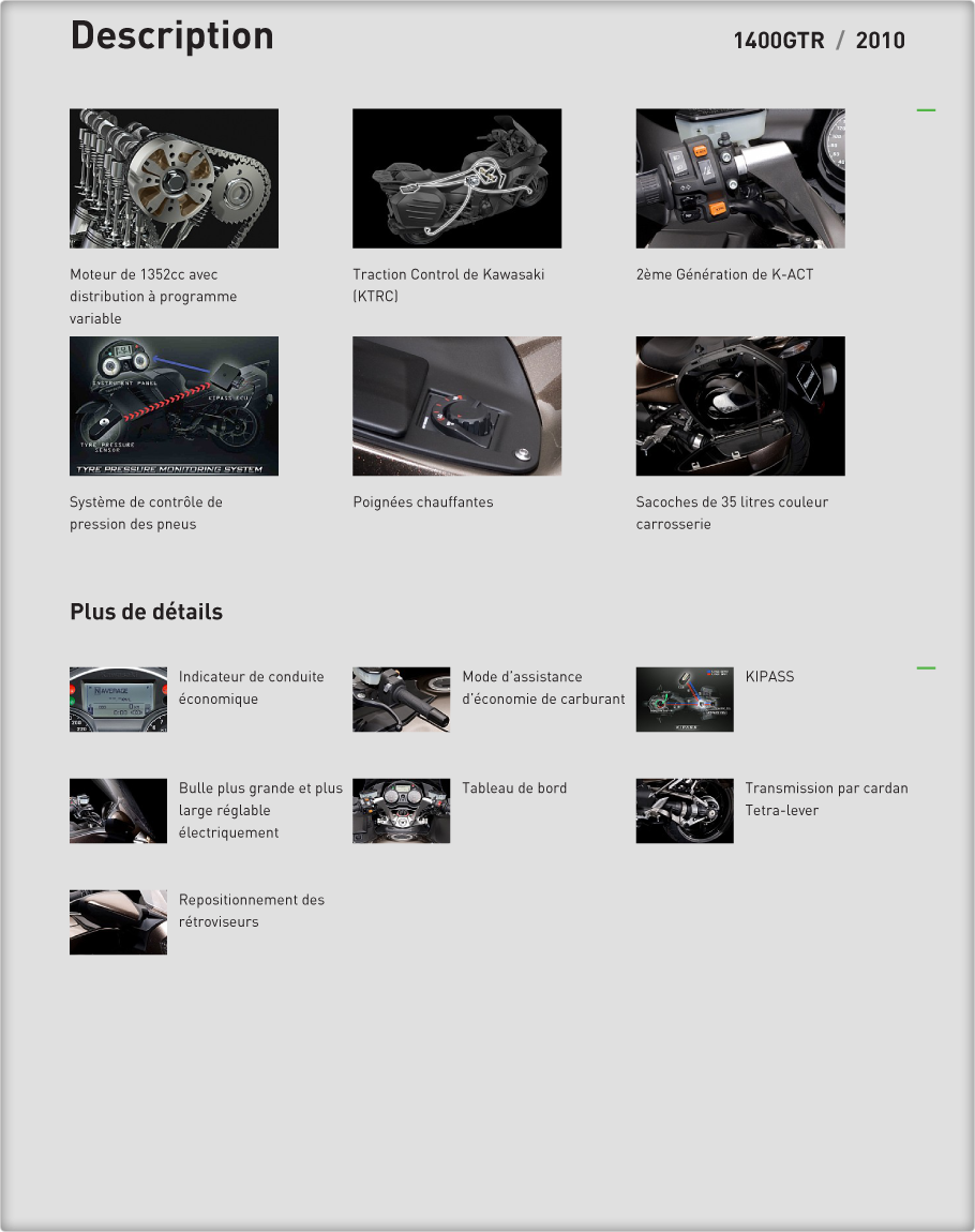 Description : 1400GTR 2010 Kawasaki