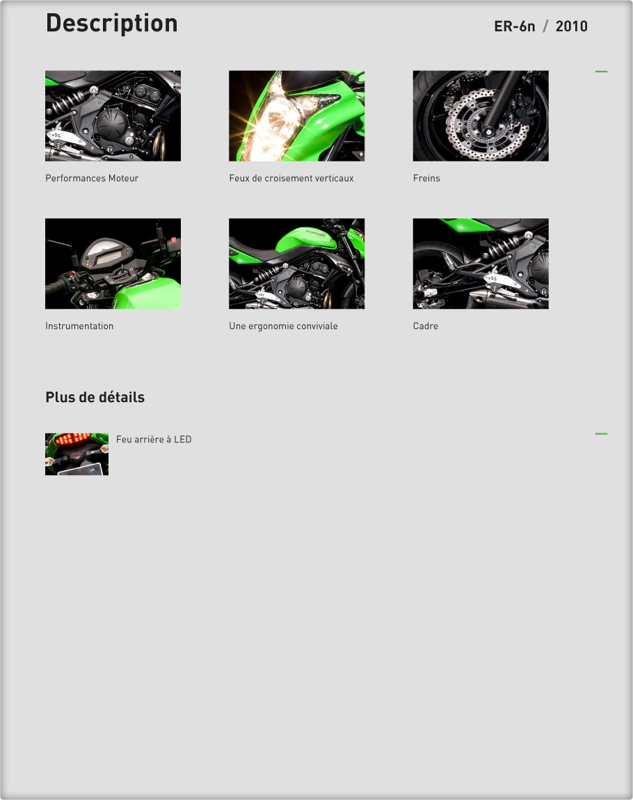 Description : ER-6N 2010 Kawasaki