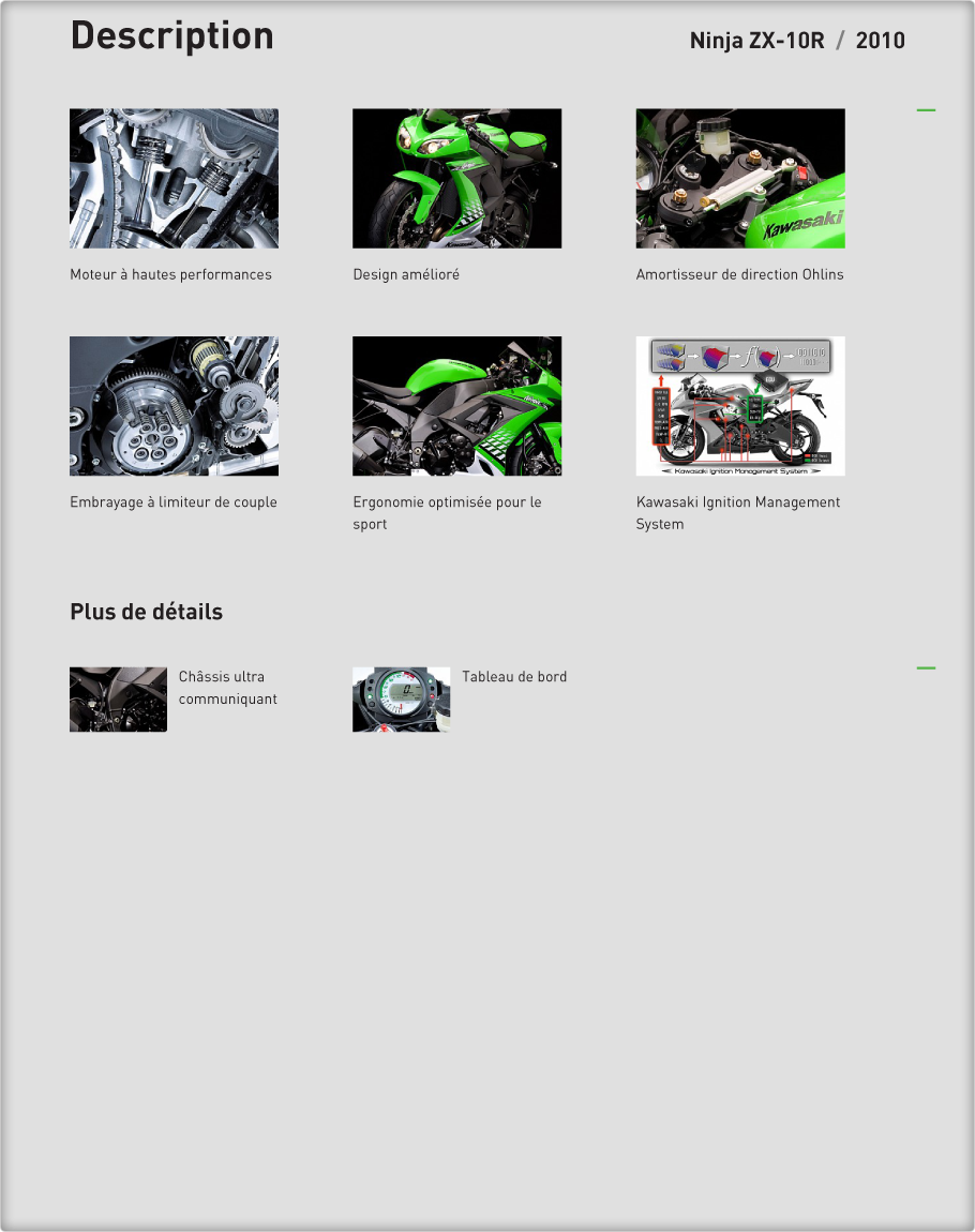 Description : Ninja ZX-10R 2010 Kawasaki
