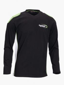 T-shirt à manches longues Team Green Kawasaki moto - Vêtements loisir Kawasaki