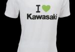 T-shirt I Love  Kawasaki Kawasaki moto - Vêtements loisir Kawasaki moto